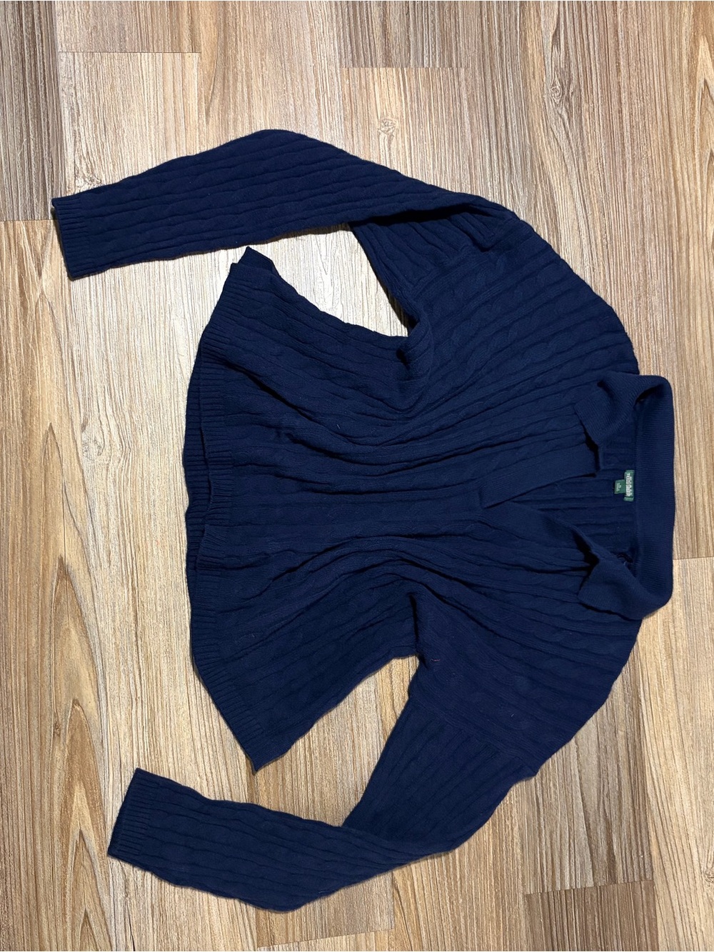 wild fable Navy Cable Knit Crew Sweater
